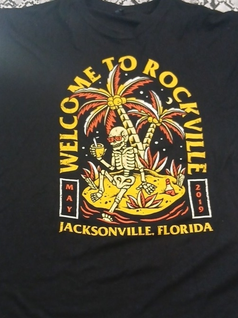 Welcome to Rockville Jacksonville  Orignal Concert T-Shirt - Black